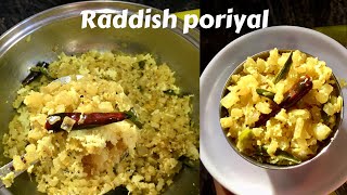 Raddish poriyalmullangi poriyalflavoursome recipes [upl. by Drawe]