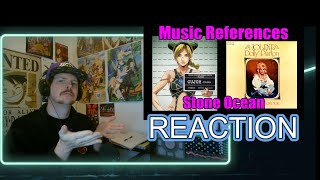 Every Music Reference in JoJo Stone Ocean REACTION [upl. by Goodspeed]