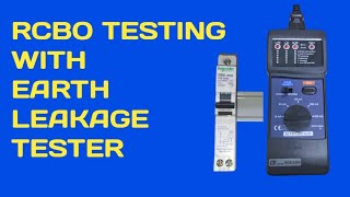 RCBO Connection  Trip Testing with Earth Leakage Tester [upl. by Rieger]