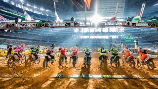 450SX Highlights Arlington  Monster Energy Supercross 2017 [upl. by Prebo]