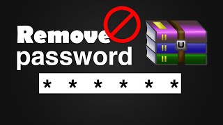 How to Remove Password from ZIP RAR Archives  Winrar [upl. by Zerlina]