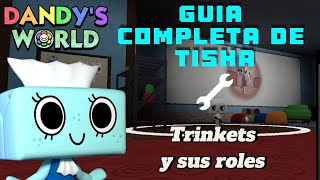 MEJORES TRINKETS Y FORMAS DE JUGAR CON TISHA  Dandys World Roblox guia dandysworld roblox [upl. by Yerahcaz]