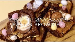 Easter Brownies Recipe  My Perfect Brownie Recipe with added easter treats easy amp simple recipe [upl. by Farika689]