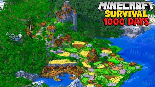 I Survived 1000 Days In Minecraft Survival FULL MOVIE [upl. by Luapsemaj]