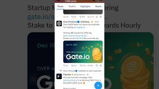 Over Protocol Listing on Gateio Confirmed overprotocol overwalletairdrop overairdrop over web3 [upl. by Mellette]