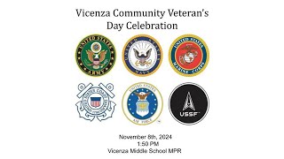 Vicenza Community Veterans Day Celebration  November 8 2024 [upl. by Sergo]