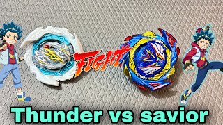 Savior Valkyrie￼ Vs Thunder Valkyrie Beyblade fight  savior is crazy powerful ￼ [upl. by Eremihc979]