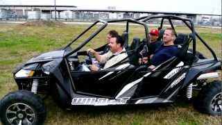 4 Grown Men in a 2013 Arctic Cat Wildcat 4 [upl. by Goody141]