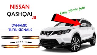 How to install LED Dynamic Turn signals on a Nissan Qashqai [upl. by Gilbertine882]