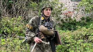 WW2 German Reenactment Impression Fallschirmjäger in Normandy [upl. by Ariec]