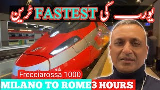 Milan to Rome with Frecciarossa 1000 🚝  Italian high speed train [upl. by Yliab]