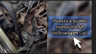 Puesta a punto distribución Volkswagen Gol 16 motor AP [upl. by Arakal]