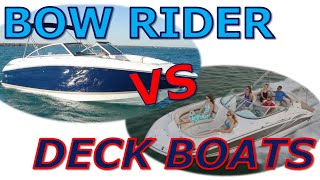 Bow Rider Vs Deck Boat The Pros amp Cons [upl. by Dicky]