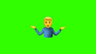 man shrugging emoji 🤷 Green screen video free download  Free copyright [upl. by Kallick]