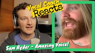 Vocal Coach REACTS  Sam Ryder viral Tik Tok singer [upl. by Rhiana]