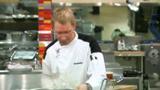 Hells Kitchen S07E12  Chef Scott Rips Ben A New AHole Uncensored [upl. by Ridley]