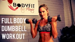 30 Minute Full Body Dumbbell Workout [upl. by Desdee]