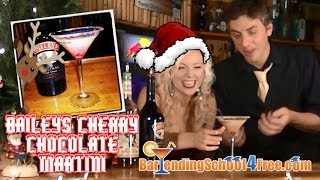 How to make the Baileys Cherry Chocolate Martini Holiday Drink Recipes [upl. by Erika982]