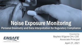 Noise Exposure Monitoring Personal Dosimetry and Data Interpretation for Regulatory Compliance [upl. by Alaikim]