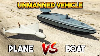 GTA 5  DRONE PLANE VS UNMANNED BOAT WHICH IS BEST [upl. by Eelame]