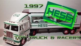 Video Review of the Hess Toy Truck 1997 Hess Toy Truck and Racers [upl. by Maximilien]