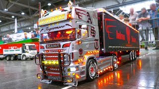 MOST IMPRESSIVE RC MODEL TRUCKS RC SCANIA MAN ACTROS GRAND HAULER SUPER SCALE [upl. by Dranek]