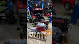 Dodge Demon Swapping An SRT10 Truck [upl. by Llehsyar]