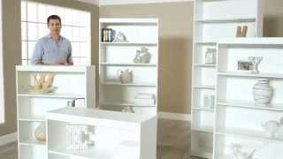 Finley Home Remmington Heavy Duty Bookcase  White  Product Review Video [upl. by Burch]