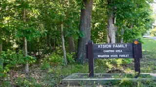 camping in newjersey Atsion family campground in Wharton State Forest [upl. by Bale]