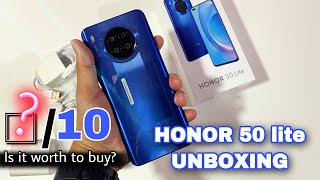 HONOR 50 Lite Unboxing  Camera Review [upl. by Airreis]