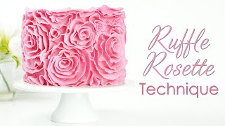 How to Create a Ruffle Rosette Cake Decorating Tutorial [upl. by Anesusa]