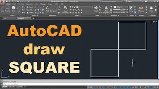 AutoCAD Draw a Square Quickly [upl. by Babita]