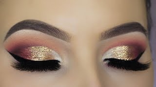 Glitter Glam Eye Makeup Tutorial [upl. by Kcirneh]