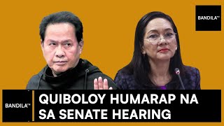 HUMARAP si Apollo Quiboloy sa Senate Hearing dahil sa patongpatong na kasalanan BANDILA™ [upl. by Johnette742]