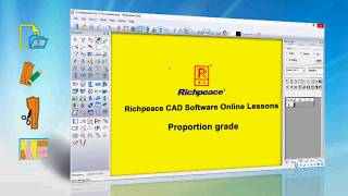 Richpeace CAD Software Online LessonsTip of the dayProportion grade V10 [upl. by Nnaid]