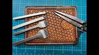 Assembling and hand stitching your leather project [upl. by Rubma]