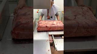 Frozen Indian Buffalo Lungs Meat Cutting Machine amazing lungs shotrs [upl. by Aerdnaek]