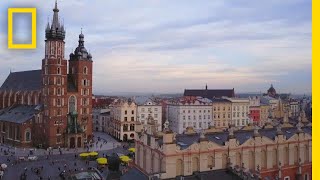 See the Castles and Cathedrals of Krakow’s Historic City Center  National Geographic [upl. by Ajiat949]