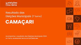 Resultado do 1° turno das Eleições 2024 em CamaçariBA [upl. by Yznel]