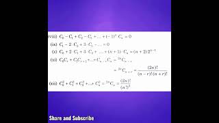 Imp results of Binomial Coeff  Properties of Binomial Coefficient IMP for JEE Mains and Advanced [upl. by Anehc]