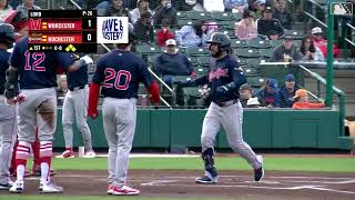 Red Sox farmhand Eddy Alvarez hits a careerhigh three home runs  MiLB Highlights [upl. by Anaehr]