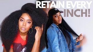 How To Retain Every Inch of Hair Growth  Natural Hair  Melissa Denise [upl. by Nealson]