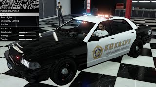 GTA 5  DLC Vehicle Customization  COP CARS  Vapid Stanier LE Cruiser amp Unmarked Cruiser [upl. by Odinevneib857]