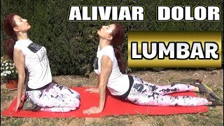 ALIVIAR DOLOR LUMBAR  Estiramientos muy efectivos [upl. by Cadmann]