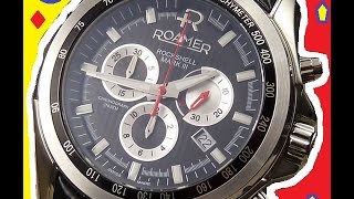 Часы Roamer Rockshell Mark III Chrono 220837 4155 02 [upl. by Bernita]