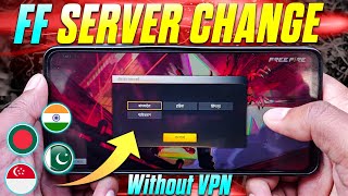 How To Change Free Fire Server 2024 [upl. by Adnamar]