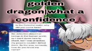 Obey me text golden dragonwhat a confidence [upl. by Adlez]