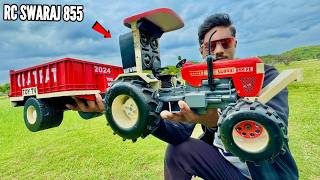 RC Swaraj 855 FE Tractor Unboxing amp Testing  Chatpat toy TV [upl. by Chevy684]