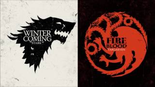 Game Of Thrones  Song of Ice and Fire  House StarkTargaryen themes combined [upl. by Asirral328]