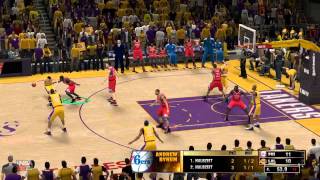 HD Philadelphia 76ers vs Los Angeles Lakers 99103  January 1st 2013  NBA2K13 Forecast [upl. by Leanna]